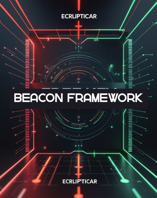 Cover of 'Beacon Framework' by Ecrlipticar with futuristic design elements.